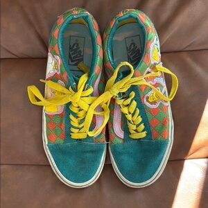 Vans Sneakers - Teal and Yellow